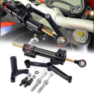 Motorcycle Steering Damper For Ducati Monster 821 2014-21 Stabilizer Bracket Kit - Picture 1 of 5
