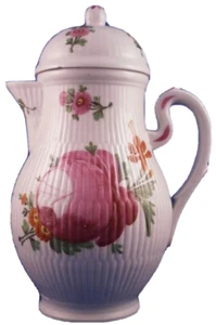 Antique 18thC Wallendorf Porcelain Lidded Coffee Pot Porzellan Kanne German - Picture 1 of 11