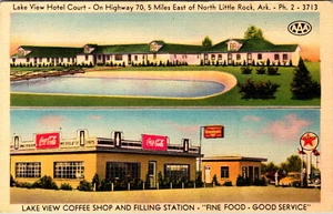 CANADAIGUA, NEW YORK - BURKE'S SENECA RESTAURANT - SPLIT-VIEW LINEN POSTCARD - Imagen 1 de 2