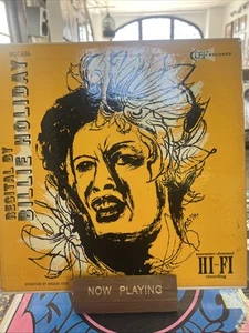 1956 1st Pressing Clef MG-686 Recital By Billie Holiday Vinyl VG+/VG+ - Picture 1 of 3