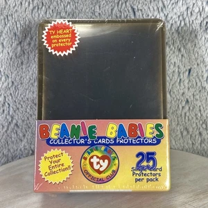 TY Beanie Babies Official Club Collectors Trading Cards Protectors 25 Embossed - Picture 1 of 3