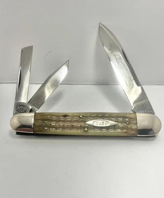 Cuchillo Whittler grande Case Bradford (1990) Blue Bone ¡BONITO! Foto 1 de 4