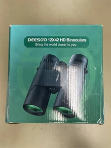 12x42 HD Binoculars for Bird Watching - Deesoo Easy Focus Waterproof Binocular w - Picture 1 of 2
