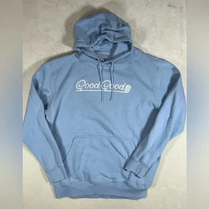 GoodGood Gold 3XL bestickt weiche Baumwolle Herren hellblau Hoodie - Bild 1 von 6