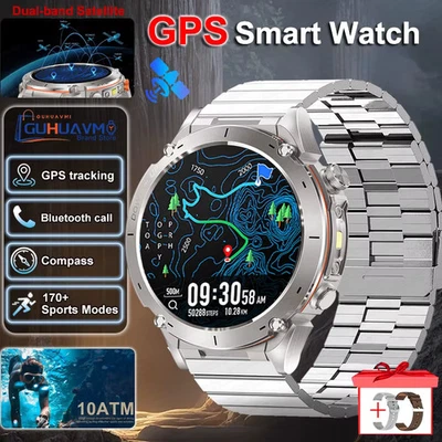 2025 New GPS Smart Watch 10ATM Waterproof for Xiaomi iOS Ultra Men's Sports - Image 1 of 4