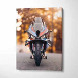 BMW Inspired M1000RR High Resolution Museum Quality Vertical Motorcycle Canvas P - Picture 1 of 13