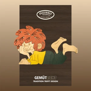WEIGLA - Magnetfigur Pumuckl I Magnet aus Holz I Sammlerfigur aus dem Erzgebirge - Picture 1 of 11