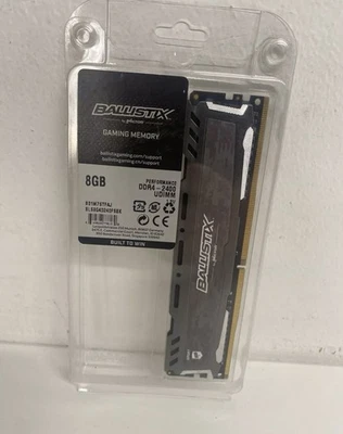 Ballistix Sport Gaming Memory 8GB Kit (1x8GB) DDR4-2400 - Image 1 of 2
