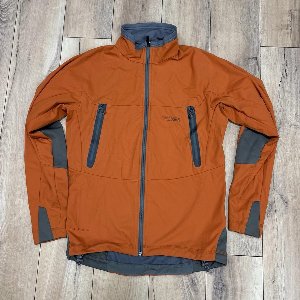 Sitka Jetstream Jacket Windstopper Soft Shell Long Sleeve Orange Men’s M Medium - Image 1 of 4