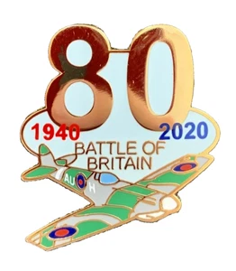 BATTLE OF BRITAIN 80TH ANNIVERSARY (1940-2020) PIN BADGE RAF ROYAL AIR FORCE WW2 - Picture 1 of 1