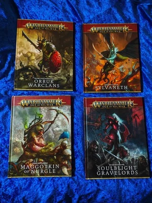 **Warhammer Age of Sigmar Battletome Bundle** 4 Hardbacks - LIKE NEW!!! - Image 1 of 4
