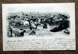 Postal antigua - saludo desde Zittau - vista general 1898 - gel muy bien conservado. Werdau - Imagen 1 de 2