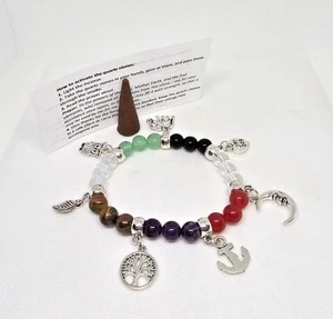 PULSERA DE CUARZO / CUARZO PROTECCIÓN BUENA SUERTE LIMPIA - Imagen 1 de 4