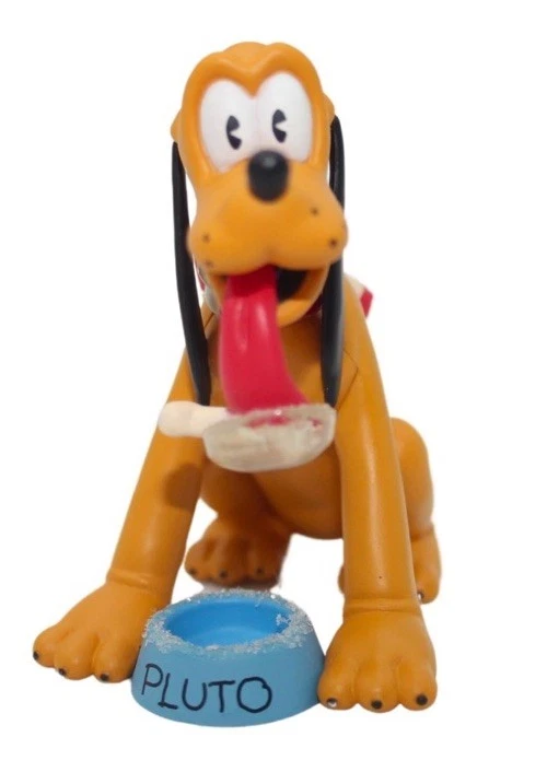 Cachecol Hallmark Pluto prato de cachorro dilema Disney enfeite estatueta Natal - Imagem 1 de 4