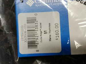 Columbia Curtis Ridge Insulated Softshell Jacket NWT Black - Picture 1 of 6