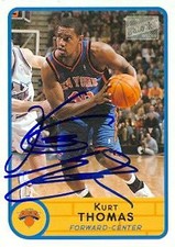 Kurt Thomas autographed Basketball Card (New York Knicks) 2003 Topps Bazooka #40