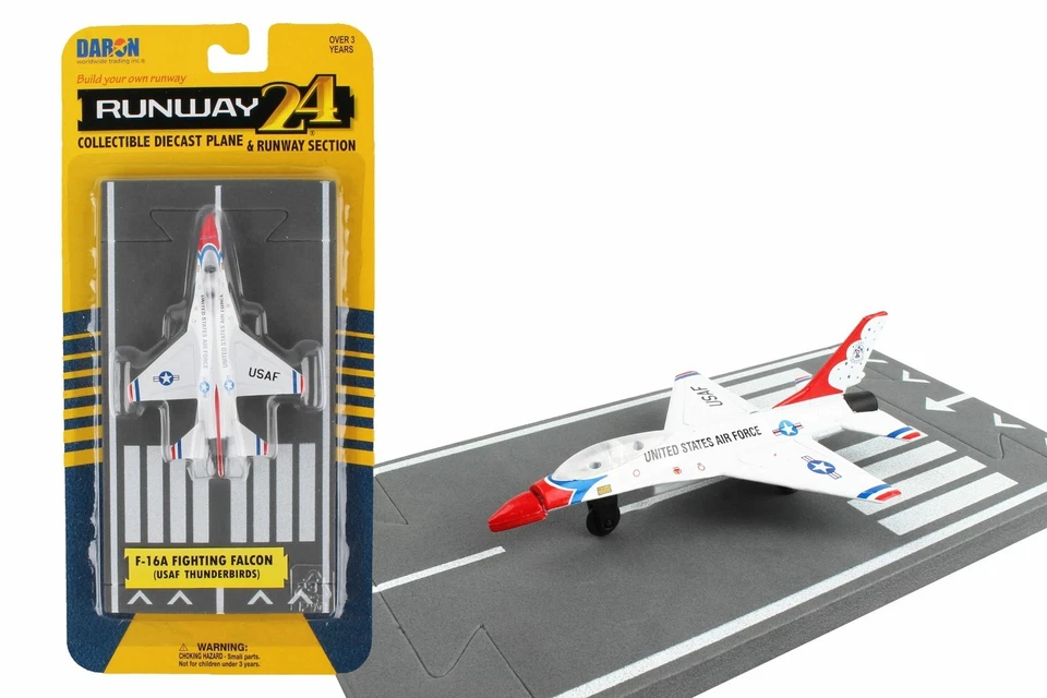 Runway 24 Diecast Airplane - F-16 Thunderbird - Image 1 of 1