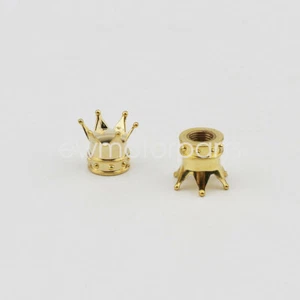 2x Gold Universal Motorcycle Wheel Tire Tyre Valve Stem Caps For Harley Davidson - Picture 1 of 3