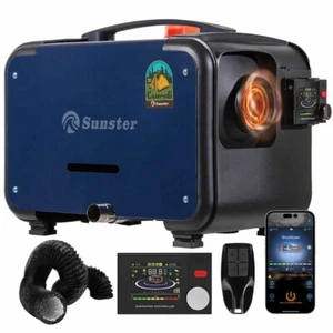 Air Diesel Heater Night Heater 12V 24V 8KW Bluetooth Remote RV Home Tent Camper - Picture 1 of 16