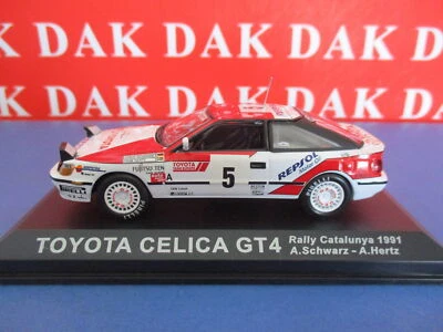 Die cast 1/43 Modellino Auto Toyota Celica GT4 Rally Catalunya 1991 A. Schwarz - Immagine 1 di 3