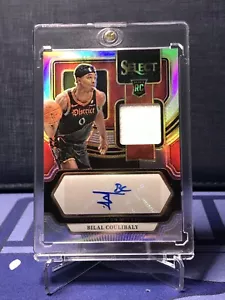 2023-24 Panini Select Bilal Coulibaly #RJ-BIL Silver Prizm RC Patch Auto /199 - Picture 1 of 2
