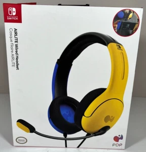 PDP LVL 40 Nintendo Switch Wired Stereo Gaming Headset Blue Yellow NEW B - Picture 1 of 7