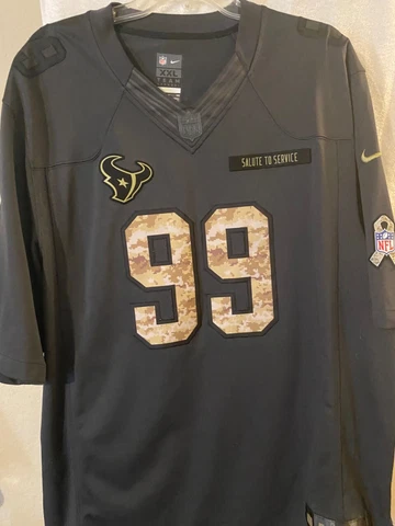 Nike JJ WATT Texans , Salute To Service Camo NFL Jersey Size XXL Cover