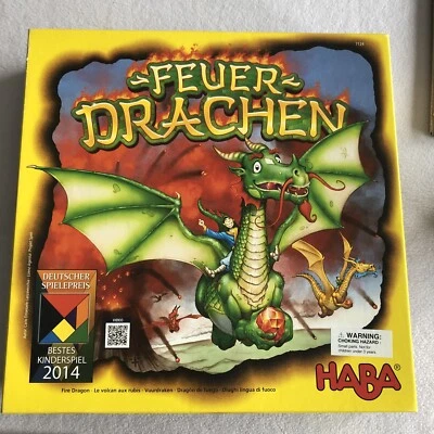 Fire Dragons Board Game Feur Drachen HABA Collectible 100% Complete - Image 1 of 4