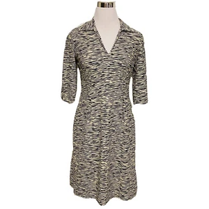 Jude Connally Kleid Damen kleine Tunika creme dunkelblau Stretch Etuikleid Arbeit Karriere - Bild 1 von 6