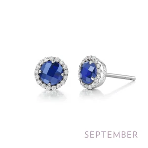 Sterling Silver and Platinum September Birthstone Earrings | Lafonn Jewelry - Picture 1 of 2