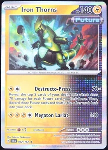 Pokemon TCG Iron Thorns 062/162 2024 Temporal Forces Holo Rare Card - NM - Picture 1 of 2