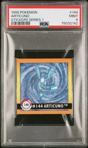 1999 Pokémon Artbox Stickers Series 1 Articuno #144 PSA 9 Low 🍿POP - Picture 1 of 5