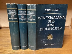 1956 3 Vols. Winckelmann Und Seine Zeitgenossen - Carl Justi - Dust Jackets - Picture 1 of 11