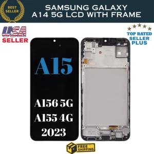 For Samsung Galaxy A15 5G/4G LCD Display Touch Screen Digitizer+ Frame Assembly✅ - Picture 1 of 3