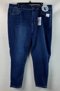Curve Appeal Jegging Denim Minimalist 5-Pockets Tummy Tucking Stretch Sz 24W NEW - Picture 1 of 12