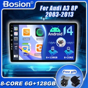 Car Stereo Android 14 Car Play GPS For Audi A4 S4 B6 B7 Head Unit AHD 6GB+128GB - Bild 1 von 17