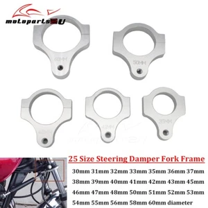 CNC Aluminum Motorcycle Steering Damper Fork Shock Frame Mounting Clamp Bracket - Picture 1 of 12