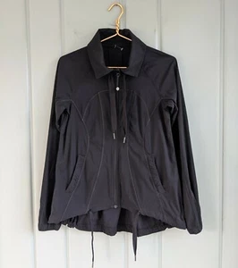 Chaqueta Lululemon Transition para mujer 4 pequeña negra swing top swift plisada W4975S - Imagen 1 de 7
