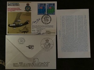RAF Cover - No.230 Squadron Anniversary - Signed Air Attache Paris Scott AFC + 1 - Bild 1 von 5