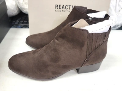 Botines Kenneth Cole Reaction para mujer de tacón ancho de karité - chocolate talla 11 Foto 1 de 4