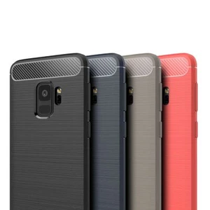 Etui na Samsung Galaxy S9 Ochrona Komórka Case Cover Bumper Wygląd włókna węglowego Etui Nowe - Zdjęcie 1 z 15