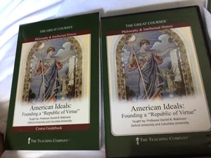 The Great Courses American Ideals Founding a Republic of Virtue DVDs & Guidebook - Picture 1 of 2