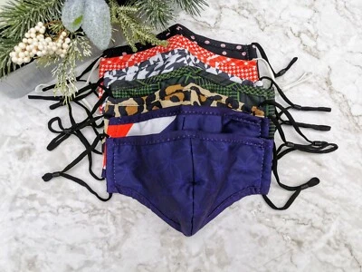 PREMIUM QUALITY TRIPLE LAYER CLOTH FACE MASK NOSE WIRE REUSABLE WASHABLE S-XXXL - Image 1 of 4