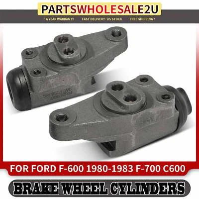 2x Front Left & Right Upper Drum Brake Wheel Cylinder for Ford F-600 F-700 LN700 - Image 1 of 4
