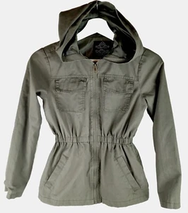 New Louise Paris Kids Girls Green Anorak Jacket Size 10-12 Fits Small 7-8 - Picture 1 of 7