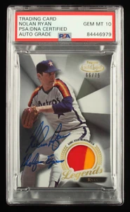 Nolan Ryan Signed 2018 Topps Gold Label Legends Relics #LRNRSerially Numbered # - Foto 1 di 2