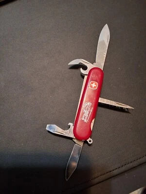 WENGER DELEMONT SWISS ARMY KNIFE FACTORY ENGRAVED HIKER 10 TOOL - Image 1 of 4