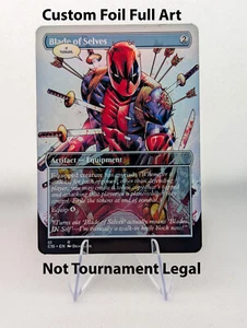 Blade of Selves Deadpool Foil Custom Sticker MTG Commander Marvel - Bild 1 von 1
