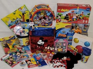 Mickey Mouse Huge Gift Basket Bundle Toys Roadster Lego Disney Doorables Lot - Picture 1 of 20