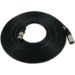 GLS Audio 25 foot Mic Cable Patch Cord XLR Male to XLR Female Black microphone - Picture 1 of 11